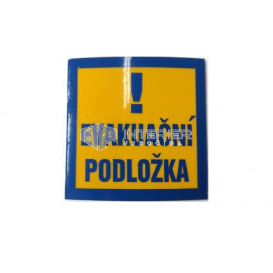 Náhradní Samolepka Evakuační podložka (Evakuační plachta)