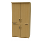 Léková skříň (s LED osvětlením a trezorem)-4 police